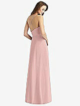 Rear View Thumbnail - Rose - PANTONE Rose Quartz Cowl Neck Criss Cross Back Maxi Dress