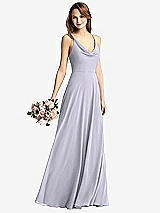 Front View Thumbnail - Silver Dove Cowl Neck Criss Cross Back Maxi Dress