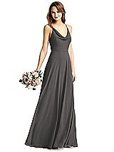 Front View Thumbnail - Caviar Gray Thread Bridesmaid Style Quinn