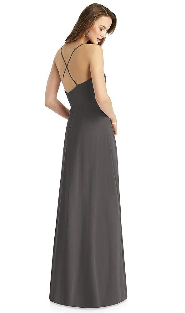 Back View - Caviar Gray Thread Bridesmaid Style Quinn