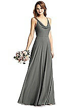 Front View Thumbnail - Charcoal Gray Thread Bridesmaid Style Quinn