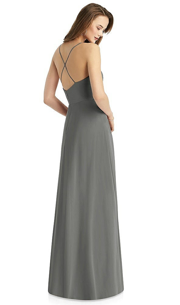 Back View - Charcoal Gray Thread Bridesmaid Style Quinn