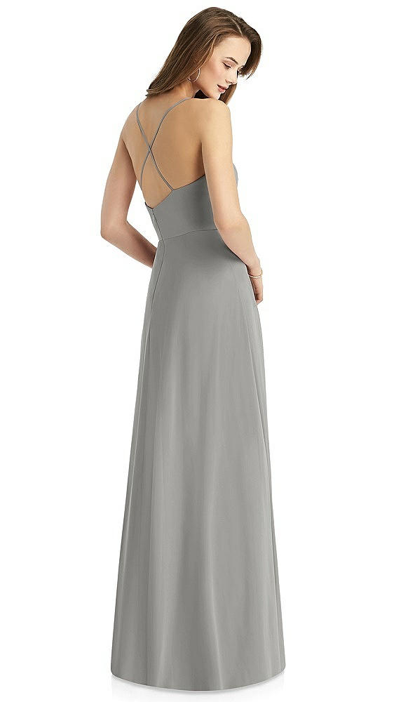 Back View - Chelsea Gray Thread Bridesmaid Style Quinn