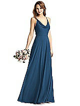 Front View Thumbnail - Dusk Blue Thread Bridesmaid Style Quinn