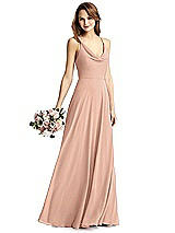 Front View Thumbnail - Pale Peach Thread Bridesmaid Style Quinn