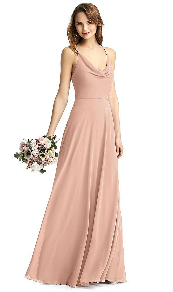 Front View - Pale Peach Thread Bridesmaid Style Quinn