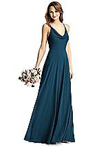 Front View Thumbnail - Atlantic Blue Thread Bridesmaid Style Quinn