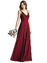 Front View Thumbnail - Burgundy Thread Bridesmaid Style Quinn