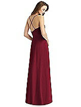 Rear View Thumbnail - Burgundy Thread Bridesmaid Style Quinn