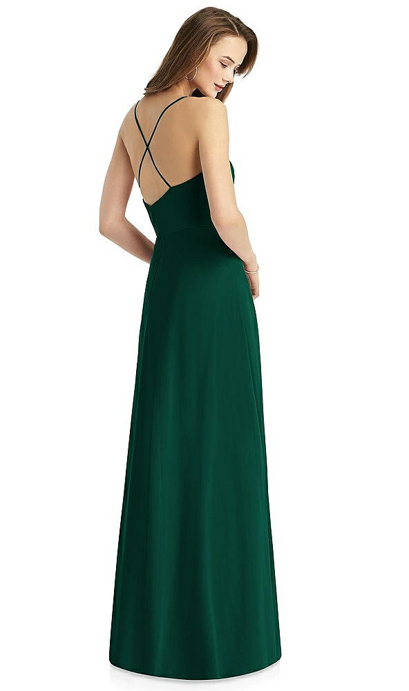 Back View - Hunter Green Thread Bridesmaid Style Quinn