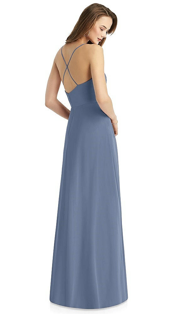 Back View - Larkspur Blue Thread Bridesmaid Style Quinn