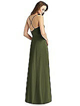 Rear View Thumbnail - Olive Green Thread Bridesmaid Style Quinn