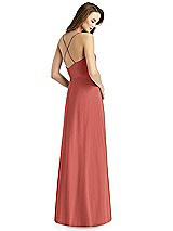 Rear View Thumbnail - Coral Pink Thread Bridesmaid Style Quinn