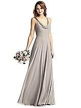 Front View Thumbnail - Taupe Thread Bridesmaid Style Quinn