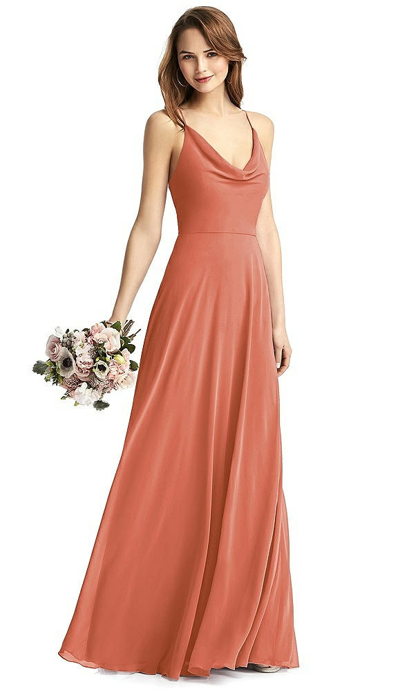 Front View - Terracotta Copper Thread Bridesmaid Style Quinn