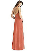 Rear View Thumbnail - Terracotta Copper Thread Bridesmaid Style Quinn