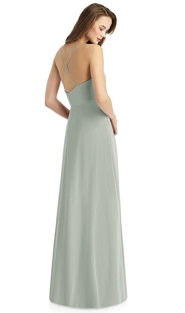 Back View - Willow Green Thread Bridesmaid Style Quinn