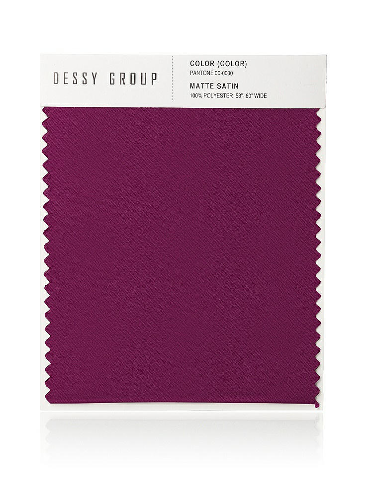 Front View - Merlot Matte Satin Fabric Swatch