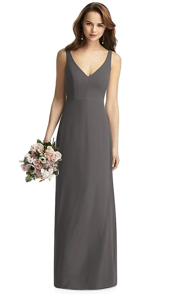 Front View - Caviar Gray Thread Bridesmaid Style Peyton