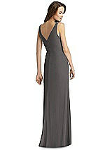 Rear View Thumbnail - Caviar Gray Thread Bridesmaid Style Peyton