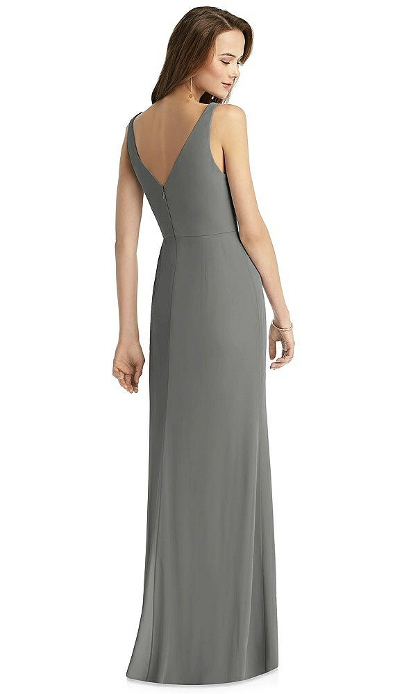 Back View - Charcoal Gray Thread Bridesmaid Style Peyton