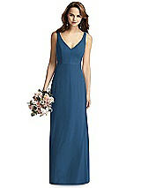 Front View Thumbnail - Dusk Blue Thread Bridesmaid Style Peyton