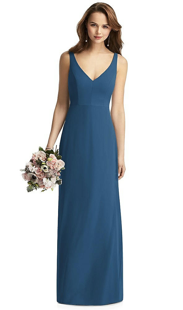 Front View - Dusk Blue Thread Bridesmaid Style Peyton