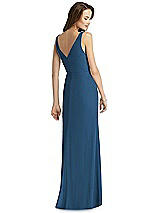 Rear View Thumbnail - Dusk Blue Thread Bridesmaid Style Peyton