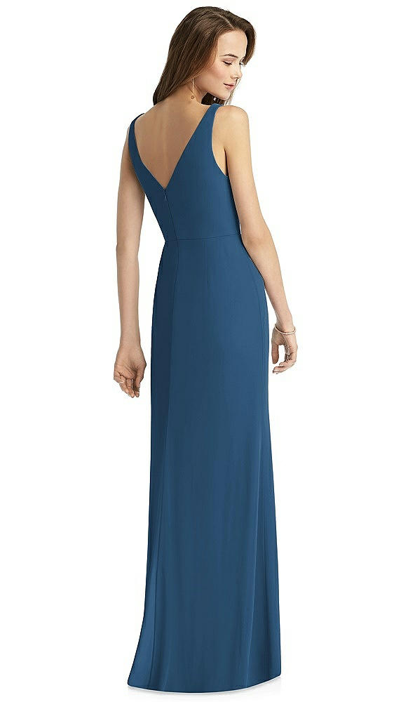 Back View - Dusk Blue Thread Bridesmaid Style Peyton