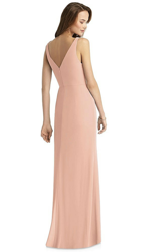 Back View - Pale Peach Thread Bridesmaid Style Peyton