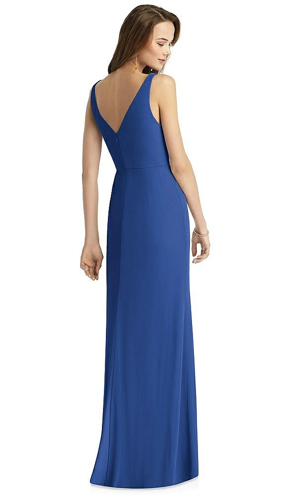 Back View - Classic Blue Thread Bridesmaid Style Peyton