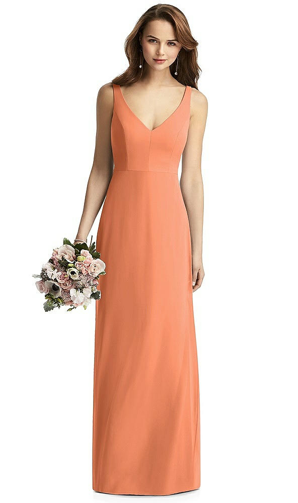 Front View - Sweet Melon Thread Bridesmaid Style Peyton