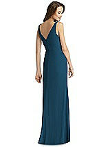 Rear View Thumbnail - Atlantic Blue Thread Bridesmaid Style Peyton