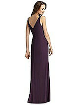 Rear View Thumbnail - Aubergine Thread Bridesmaid Style Peyton