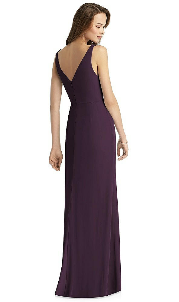 Back View - Aubergine Thread Bridesmaid Style Peyton