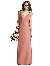 Front View Thumbnail - Desert Rose Thread Bridesmaid Style Peyton