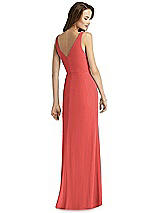 Rear View Thumbnail - Perfect Coral Thread Bridesmaid Style Peyton