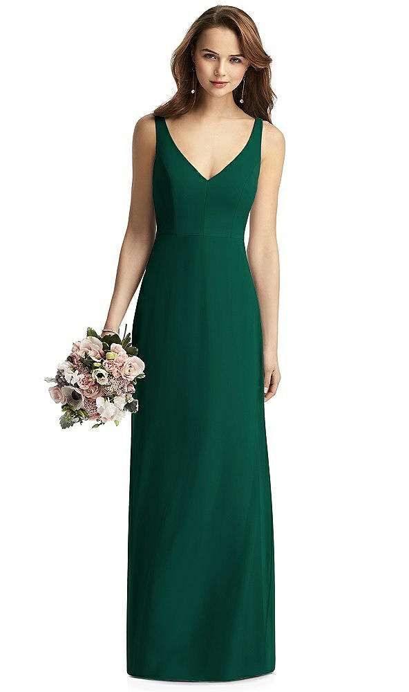 Front View - Hunter Green Thread Bridesmaid Style Peyton