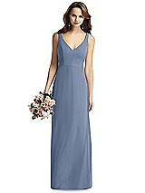 Front View Thumbnail - Larkspur Blue Thread Bridesmaid Style Peyton