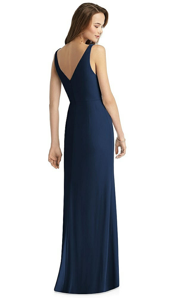 Back View - Midnight Navy Thread Bridesmaid Style Peyton