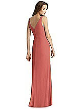 Rear View Thumbnail - Coral Pink Thread Bridesmaid Style Peyton