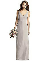 Front View Thumbnail - Taupe Thread Bridesmaid Style Peyton