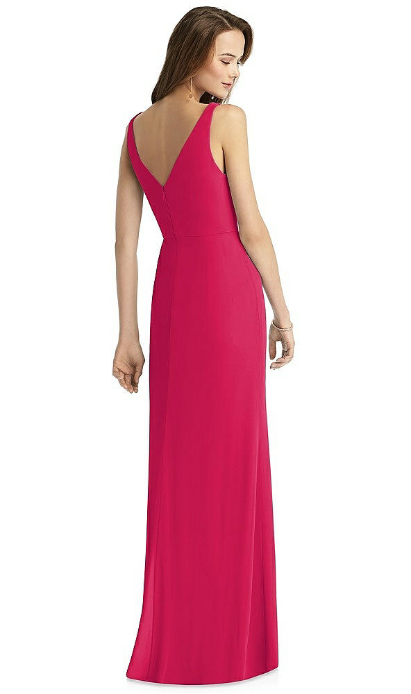 Back View - Vivid Pink Thread Bridesmaid Style Peyton