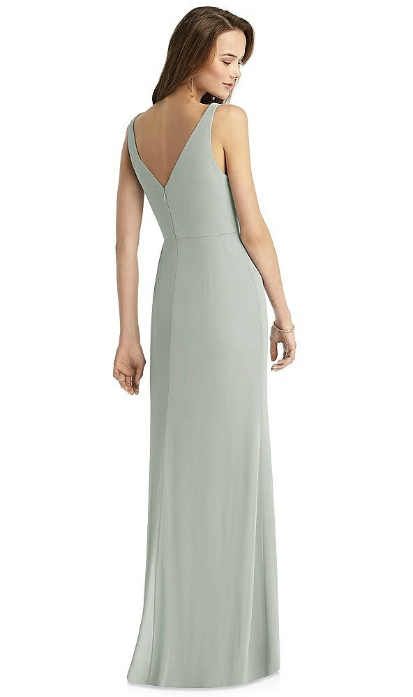 Back View - Willow Green Thread Bridesmaid Style Peyton