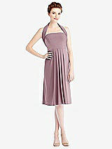 Alt View 5 Thumbnail - Dusty Rose Loop Convertible Midi Dress