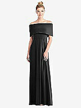 Alt View 3 Thumbnail - Black Loop Convertible Maxi Dress