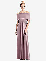 Alt View 3 Thumbnail - Dusty Rose Loop Convertible Maxi Dress