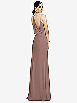 Front View Thumbnail - Sienna Draped Blouson Back Chiffon Maxi Dress