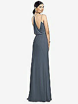 Front View Thumbnail - Silverstone Draped Blouson Back Chiffon Maxi Dress