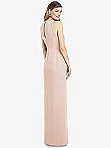 Rear View Thumbnail - Cameo Sleeveless Chiffon Dress with Draped Front Slit